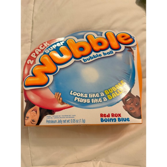 Wubble Other - Super Wubble Bubble Ball 2 Pack Red Rox Boing Blue Inflatable Toy 80711 NIB